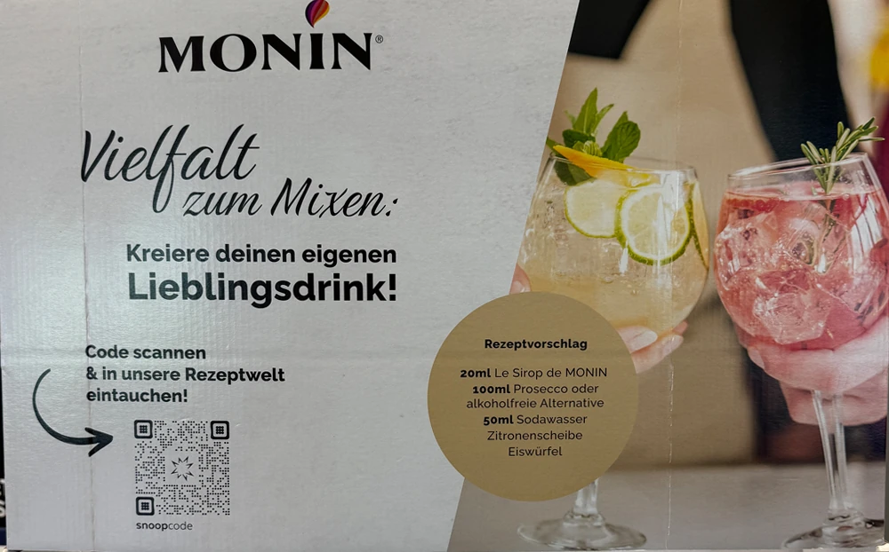 Target-Motiv Monin – mit der snoop it! App scannen
